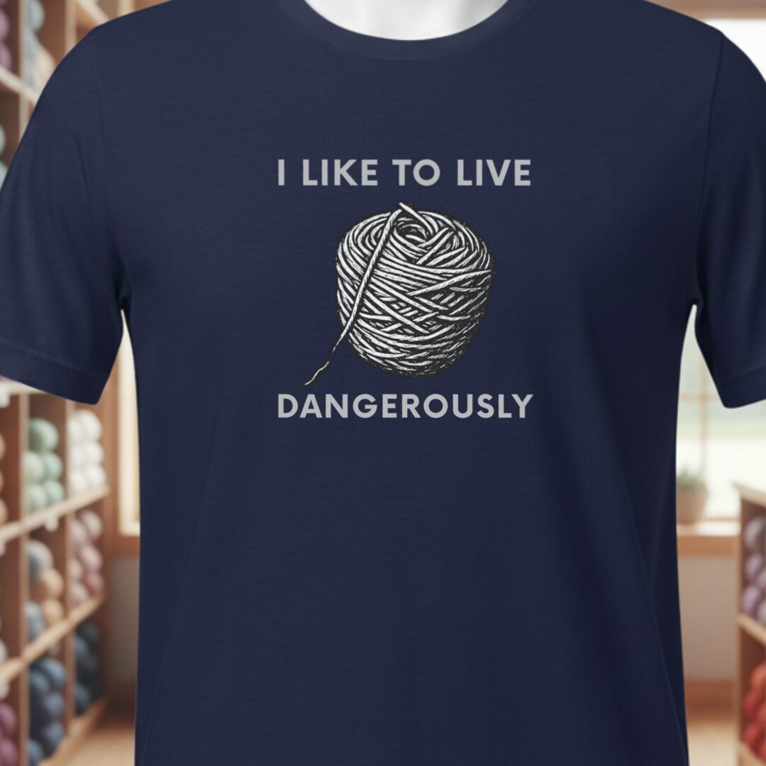 Live Dangerously T-Shirt Navy t-shirt