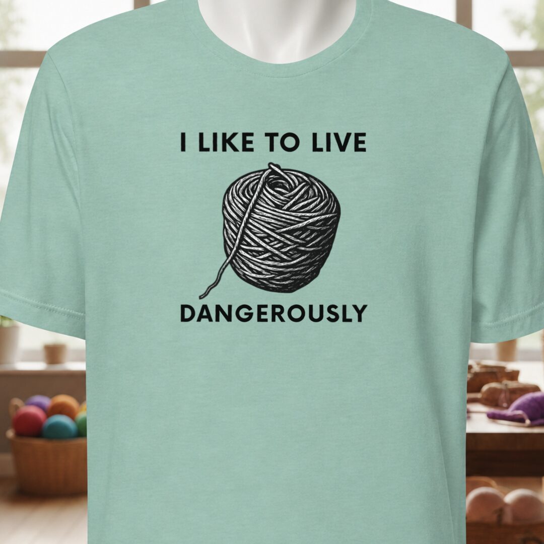 Live Dangerously T-Shirt Sea Breeze t-shirt