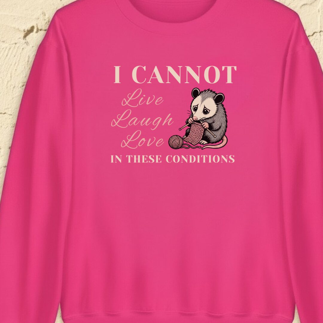 Live, Laugh, Love Bright Pink Sweatshirt.jpg
