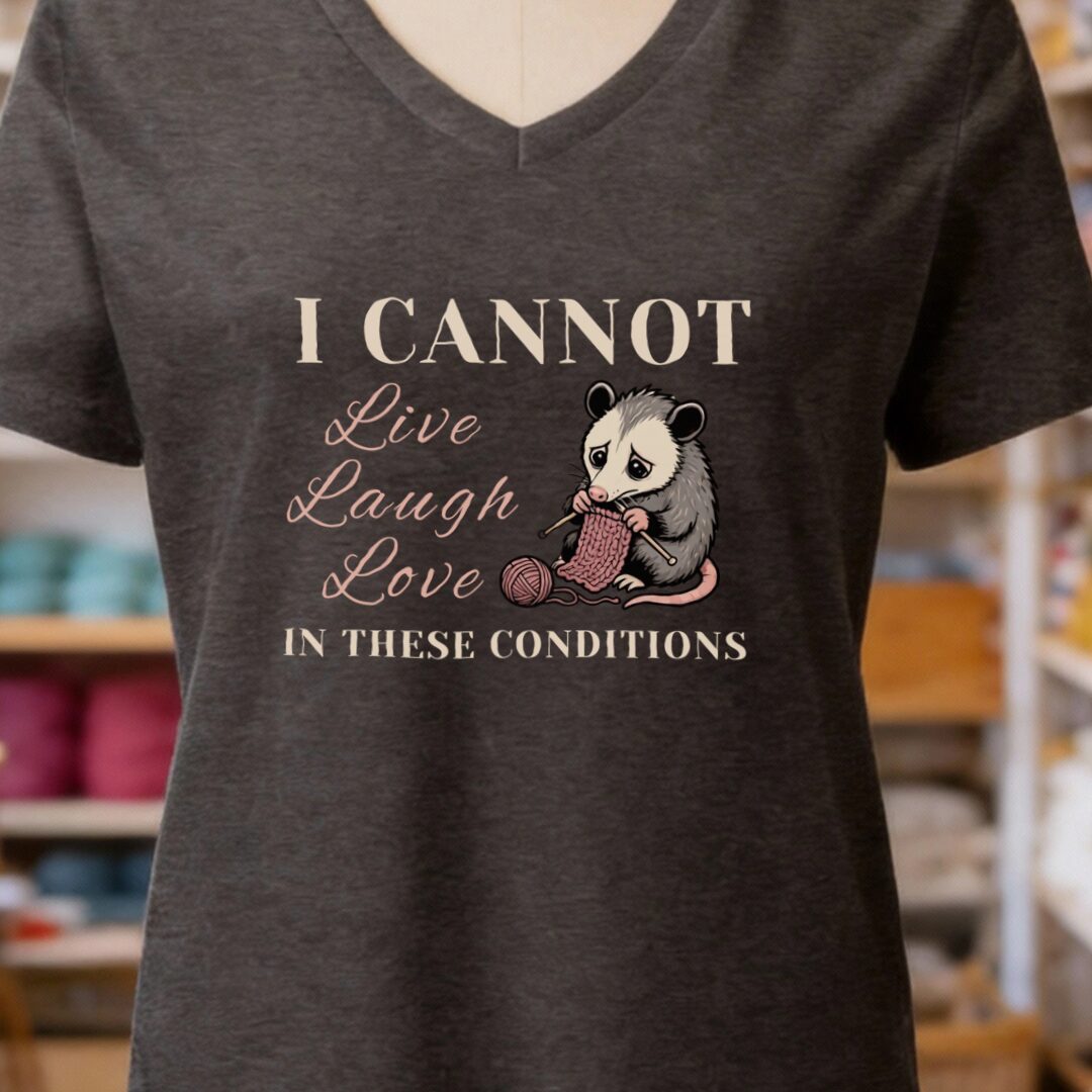 Live, Laugh, Love V-Neck T-Shirt Dark Grey t-shirt