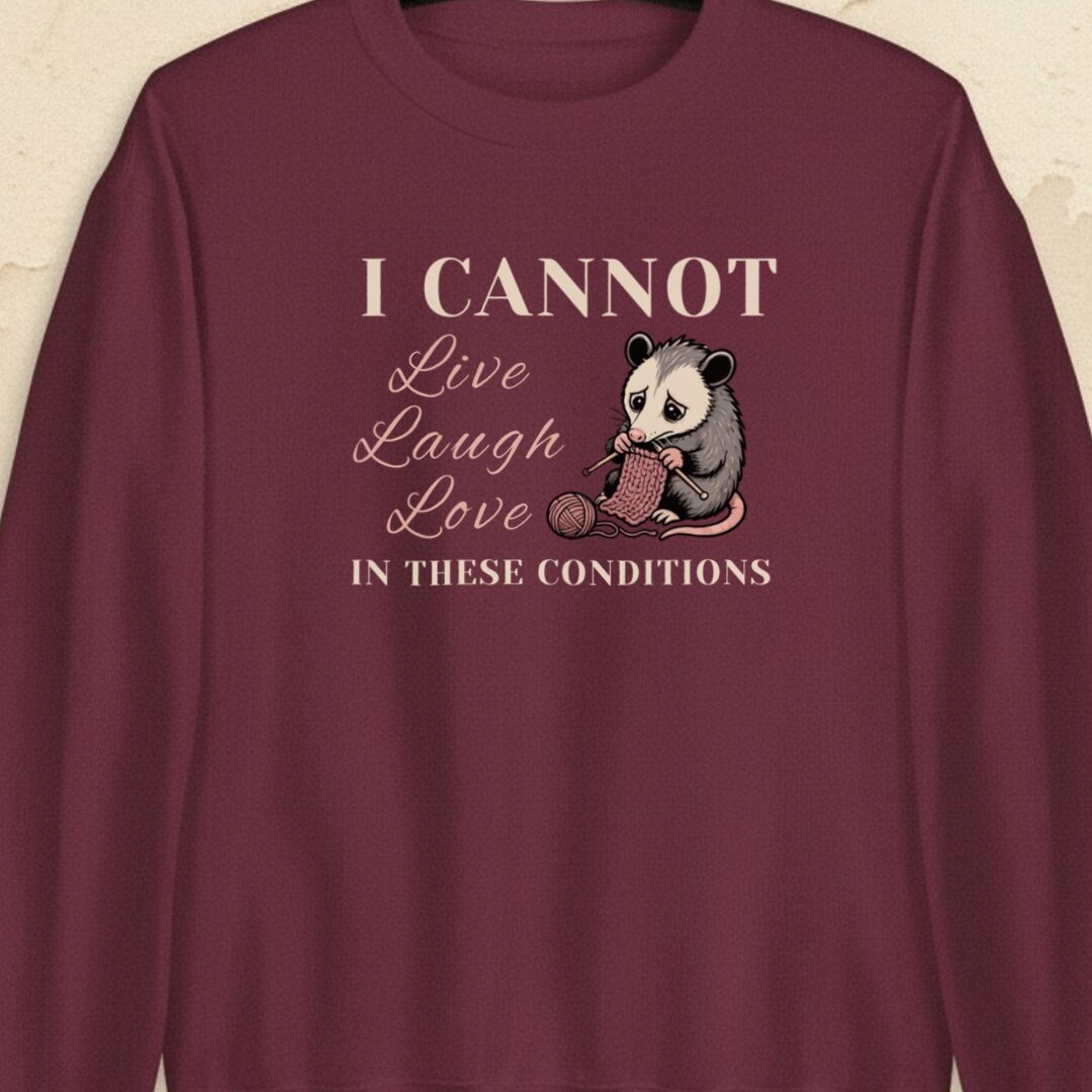 Live, Laugh, Love Maroon Sweatshirt.jpg