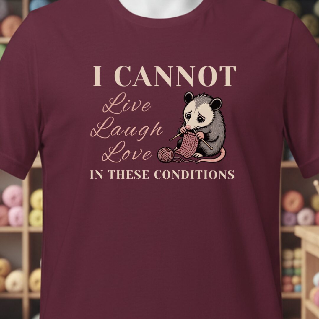 Live, Laugh, Love T-Shirt Maroon t-shirt