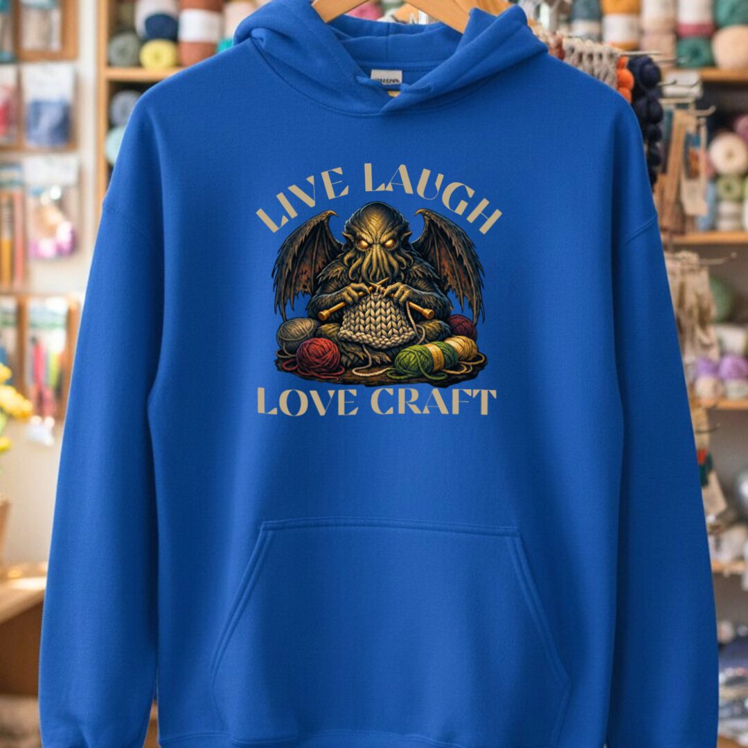Live Laugh Lovecraft Hoodie Royal t-shirt