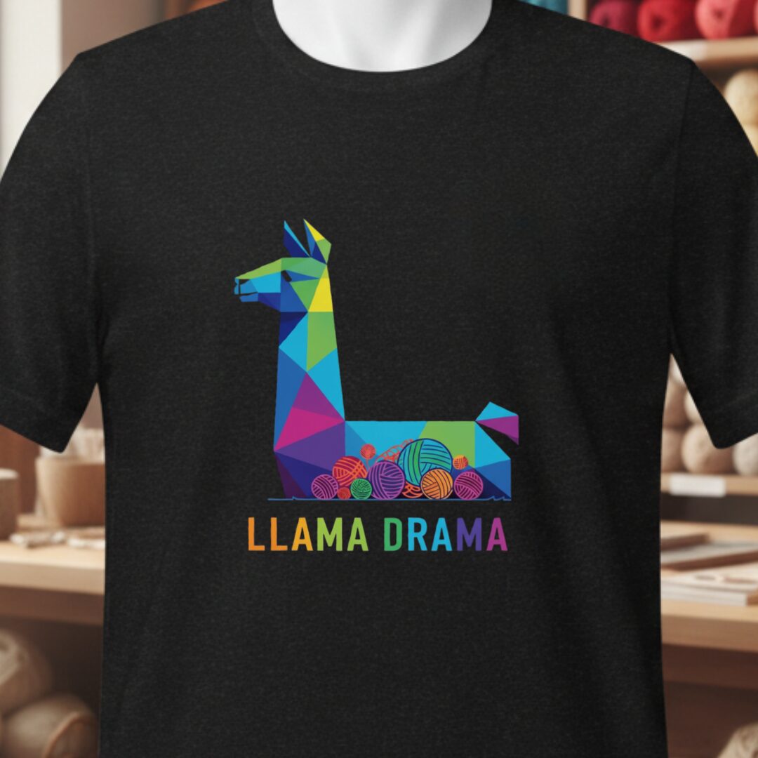 Llama Drama T-Shirt Black t-shirt