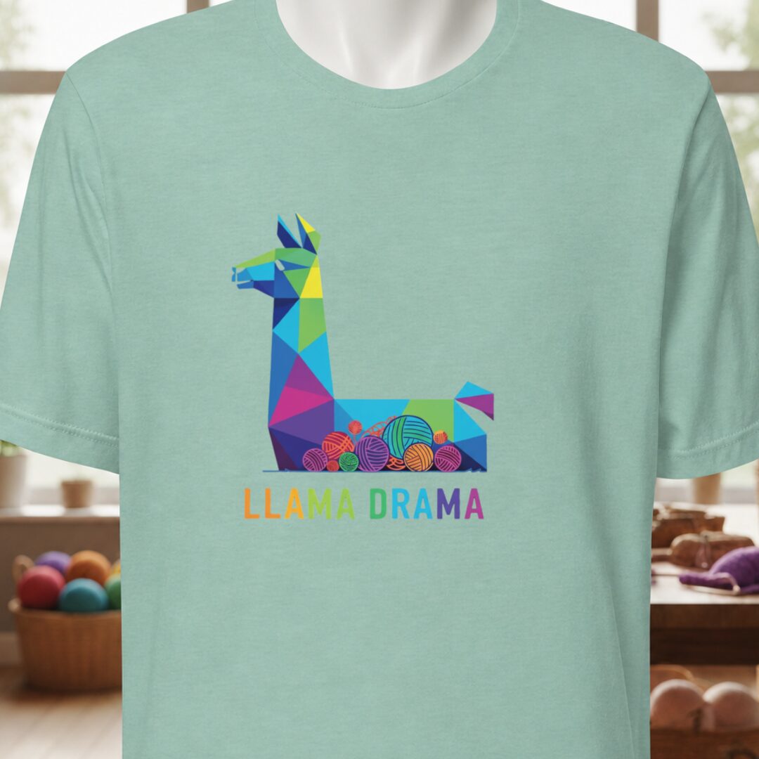 Llama Drama T-Shirt Sea Breeze t-shirt