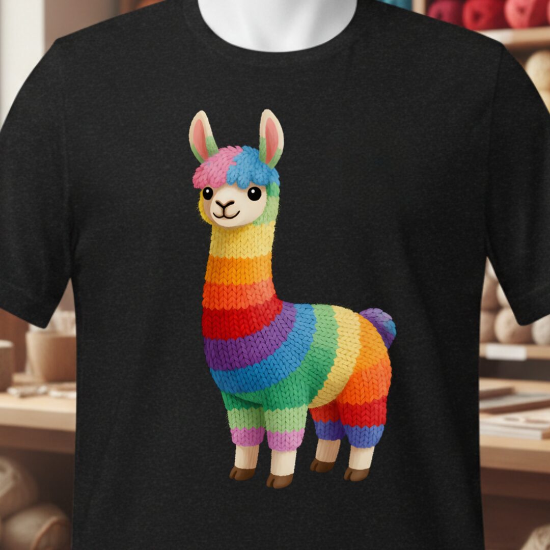 Llama Dye Splash T-Shirt Black t-shirt