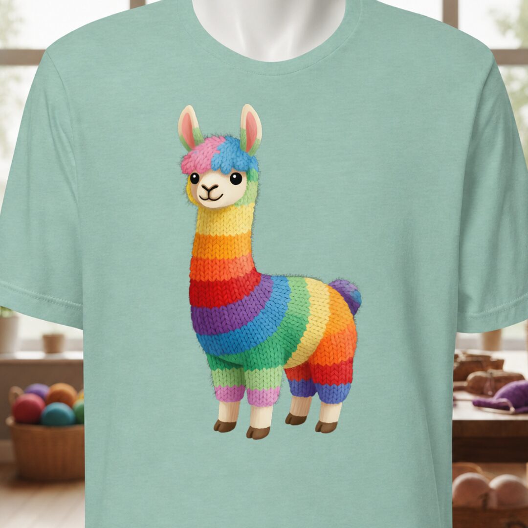Llama Dye Splash T-Shirt Sea Breeze t-shirt