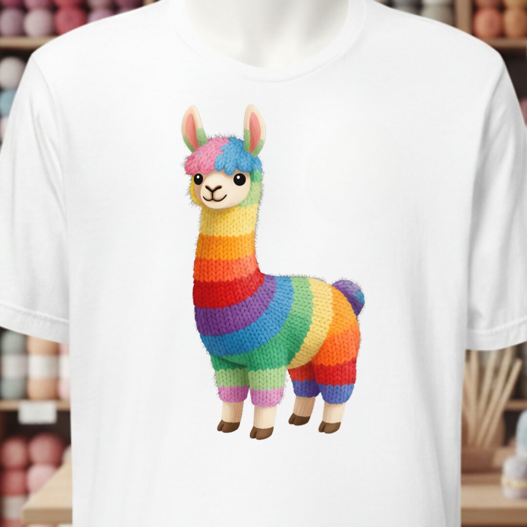 Llama Dye Splash T-Shirt White t-shirt