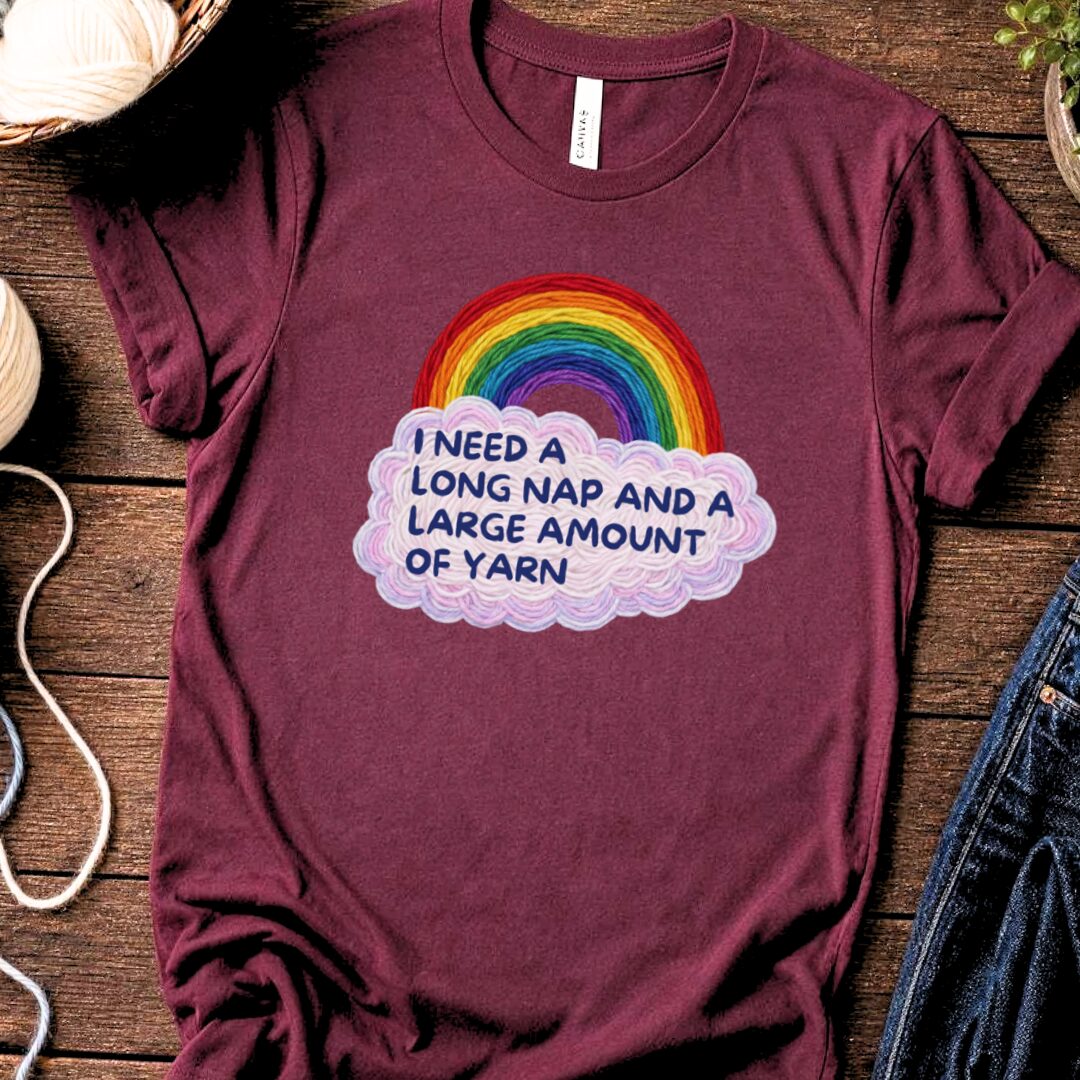 Long Nap T-Shirt Maroon t-shirt