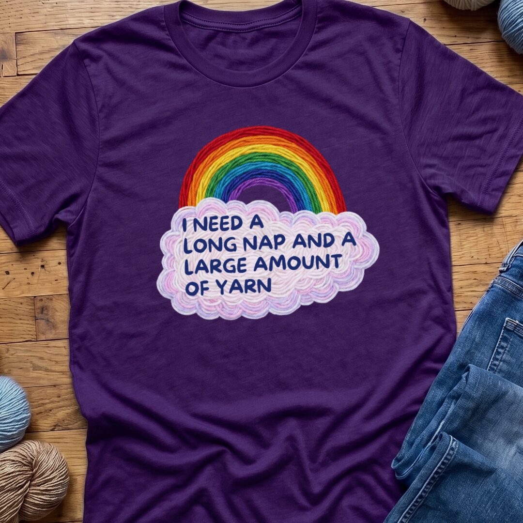 Long Nap T-Shirt Purple t-shirt