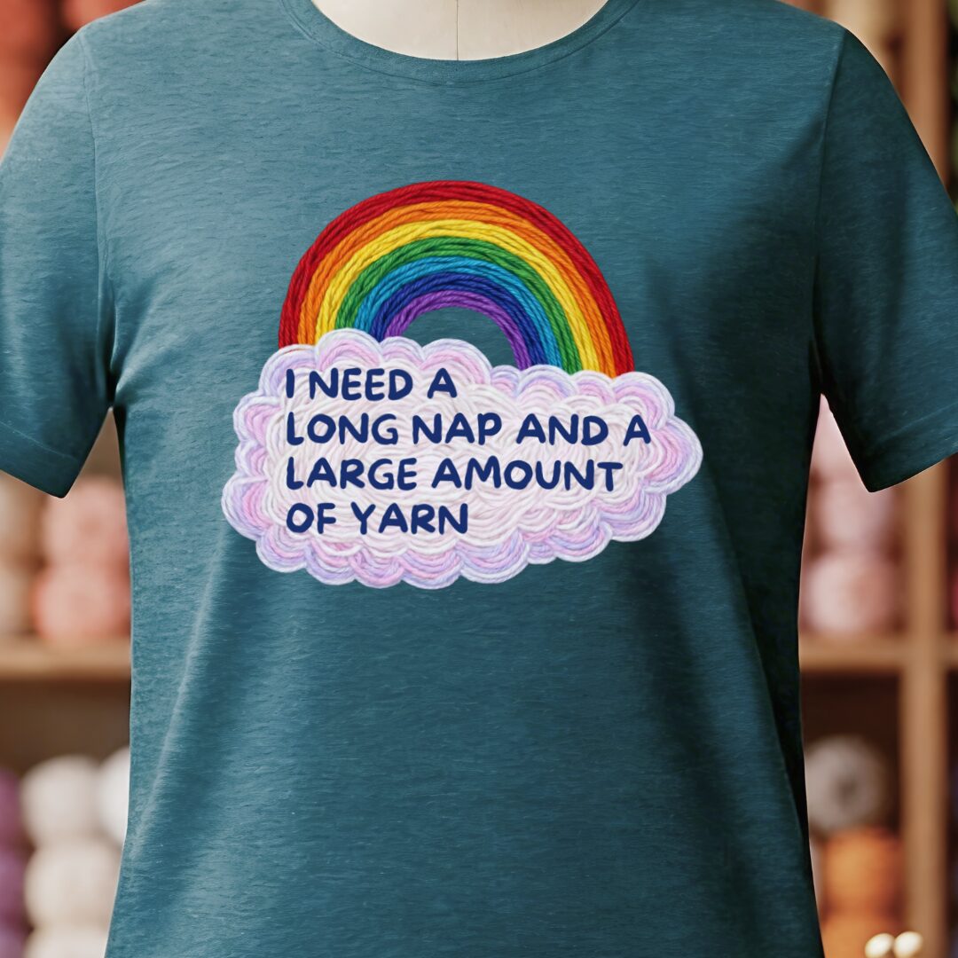 Long Nap T-Shirt Teal Blue t-shirt