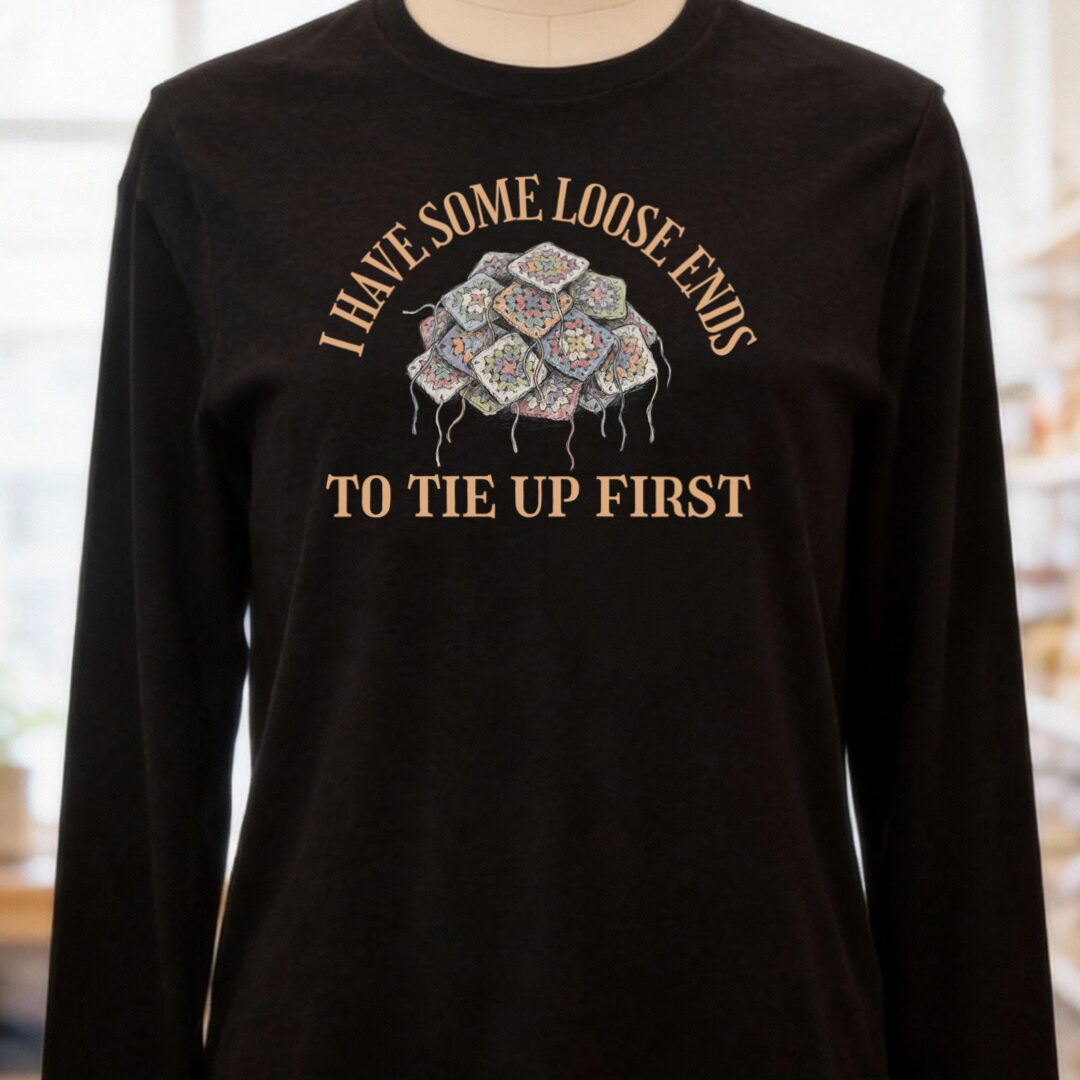 Loose Ends Long Sleeve Tee Black t-shirt