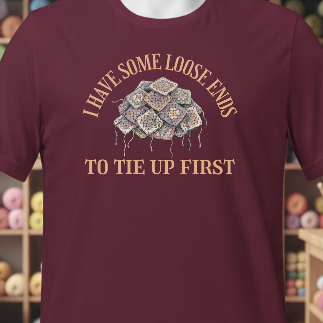 Loose Ends T-Shirt Maroon t-shirt