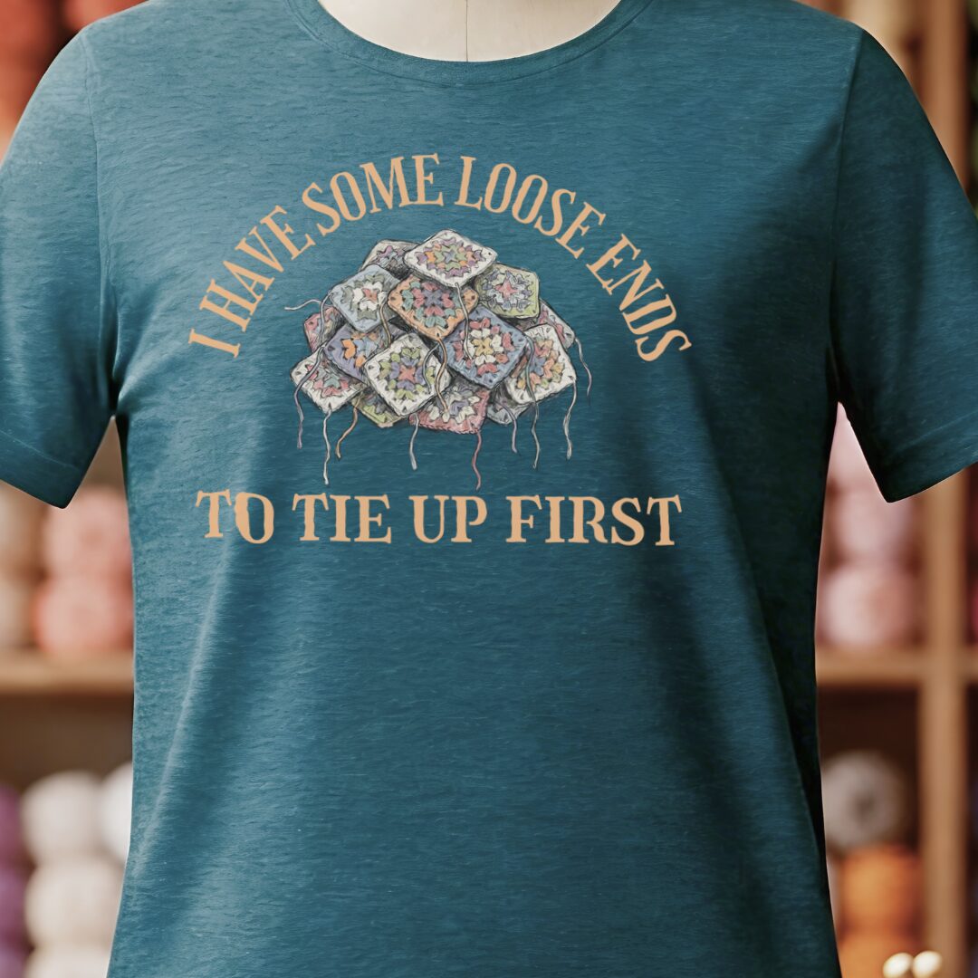 Loose Ends T-Shirt Teal Blue t-shirt