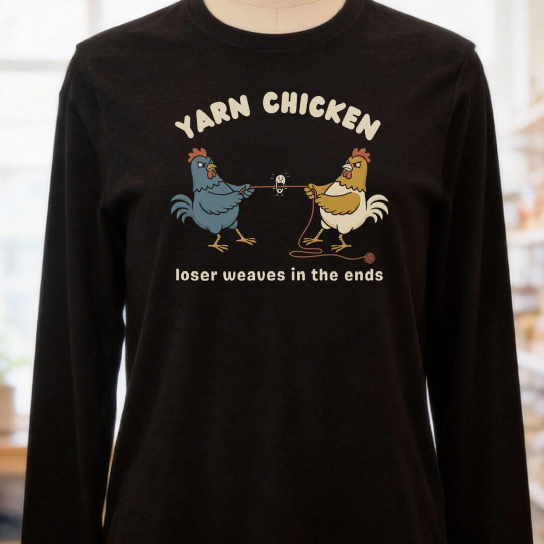Loser Weaves The Ends Long Sleeve Tee Black t-shirt