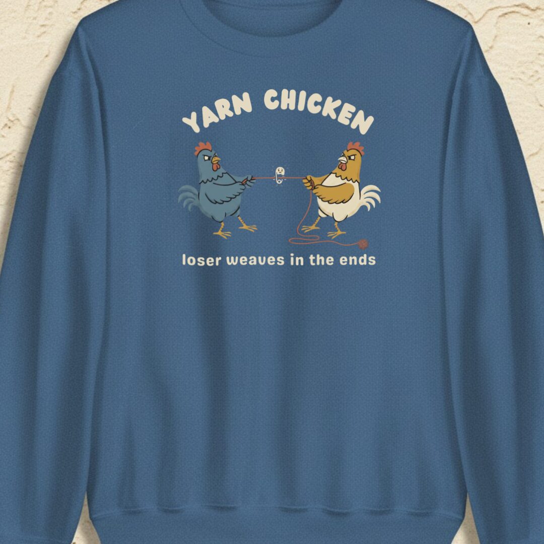 Loser Weaves The Ends Indigo Blue Sweatshirt.jpg