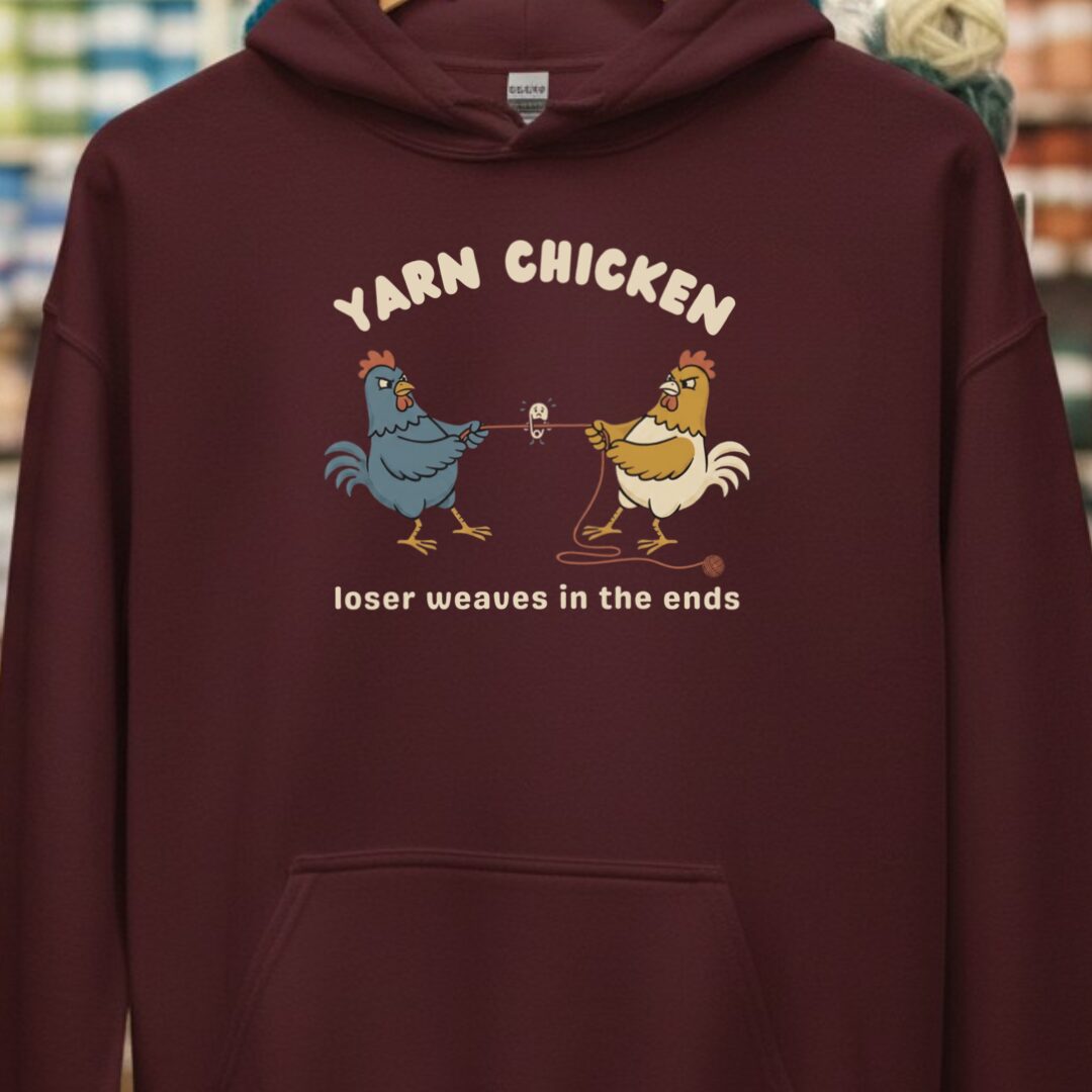 Loser Weaves The Ends Maroon Hoodie.jpg