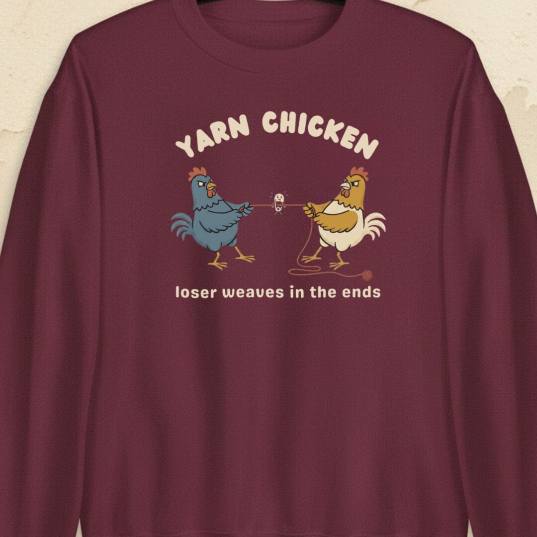 Loser Weaves The Ends Maroon Sweatshirt.jpg
