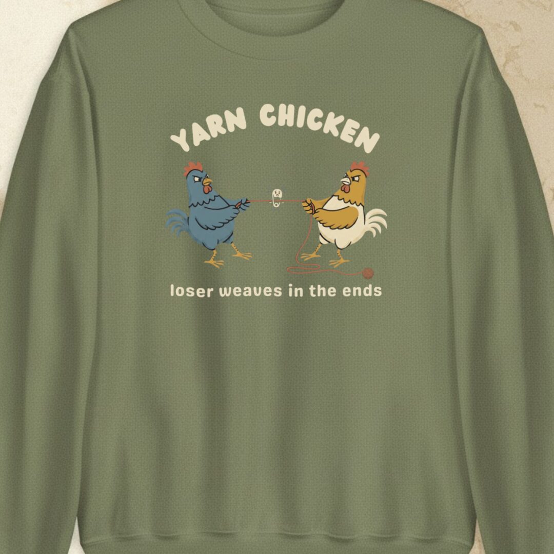 Loser Weaves The Ends Military Green Sweatshirt.jpg