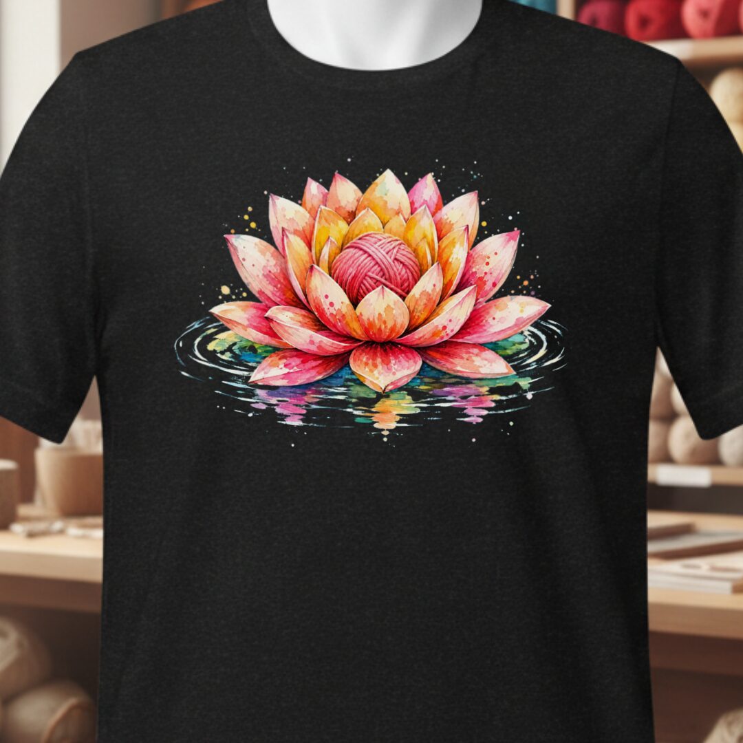 Lotus Yarn T-Shirt Black t-shirt