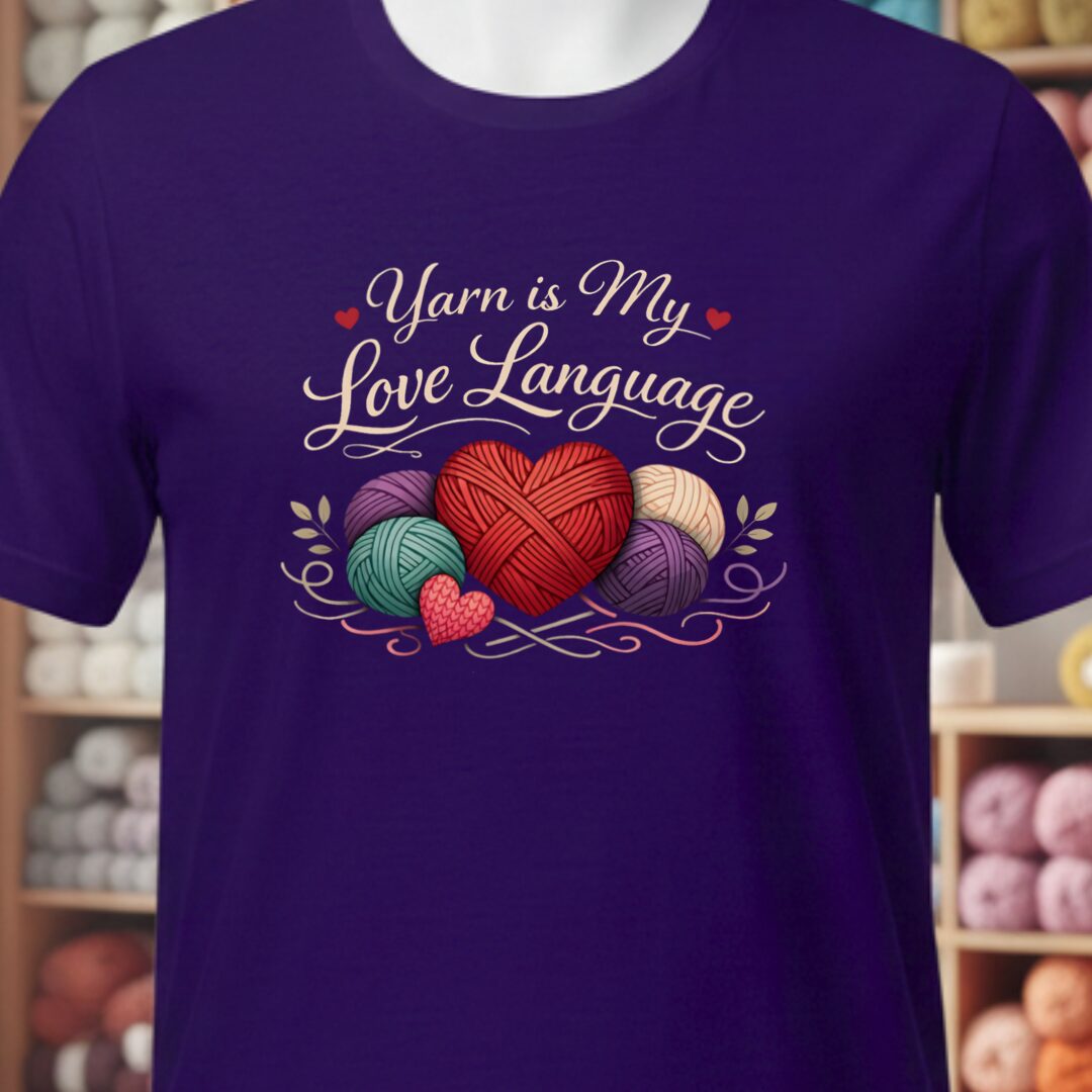 Love Language T-Shirt Purple t-shirt