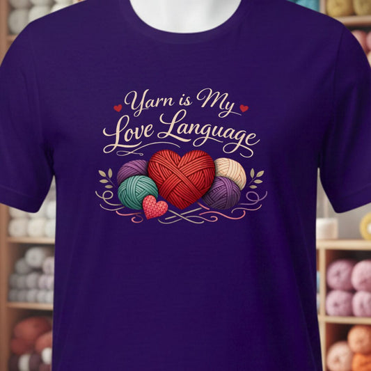 Love Language T-Shirt Purple t-shirt