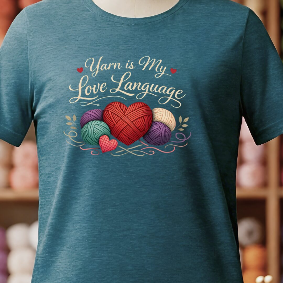 Love Language T-Shirt Teal Blue t-shirt