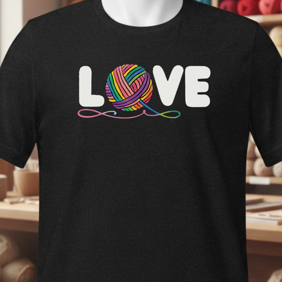 Love Yarn T-Shirt Black t-shirt