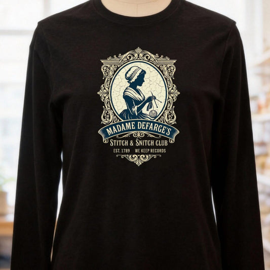 Madame Defarge Club Black Long Sleeve Tee.jpg