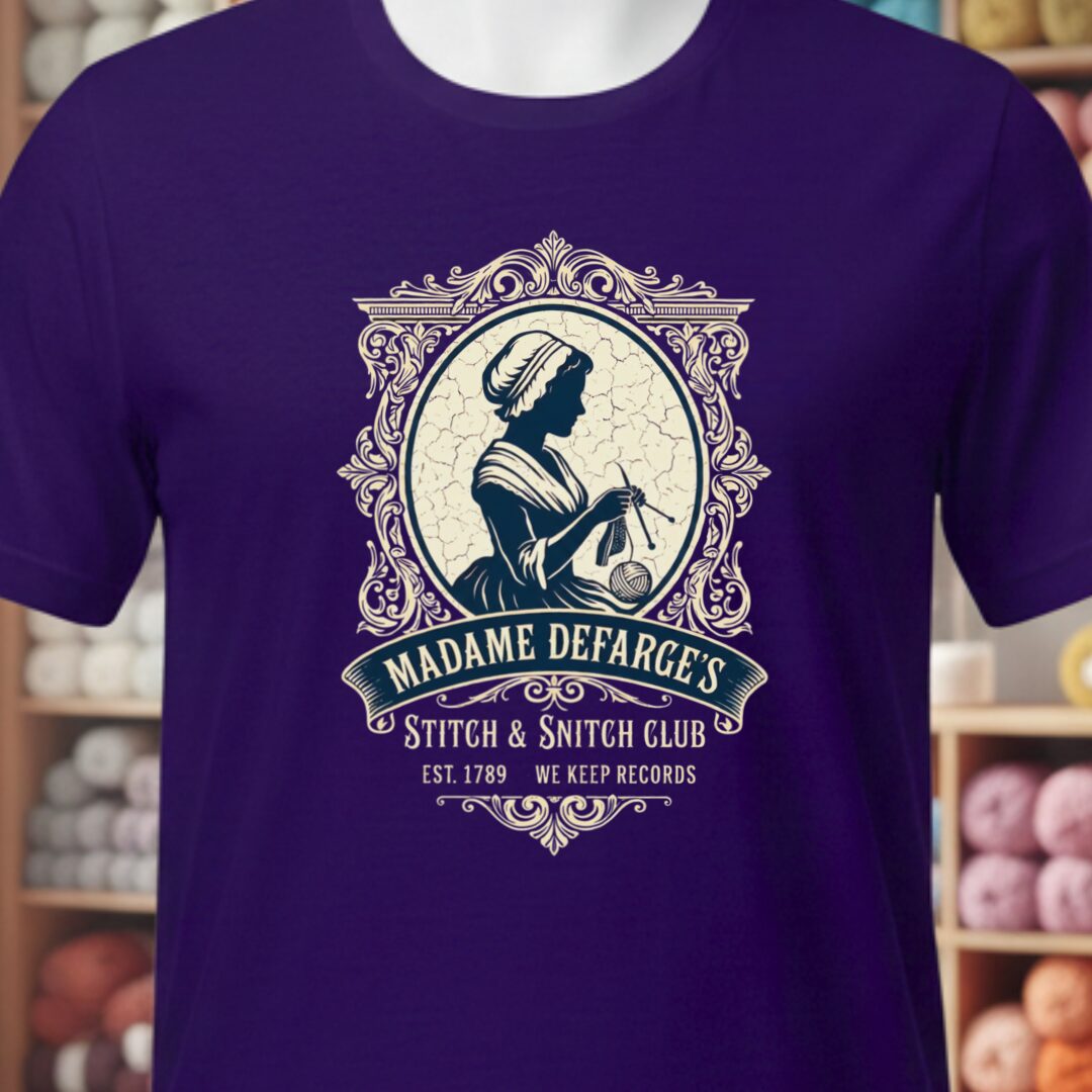 Madame Defarge Club T-Shirt Purple t-shirt