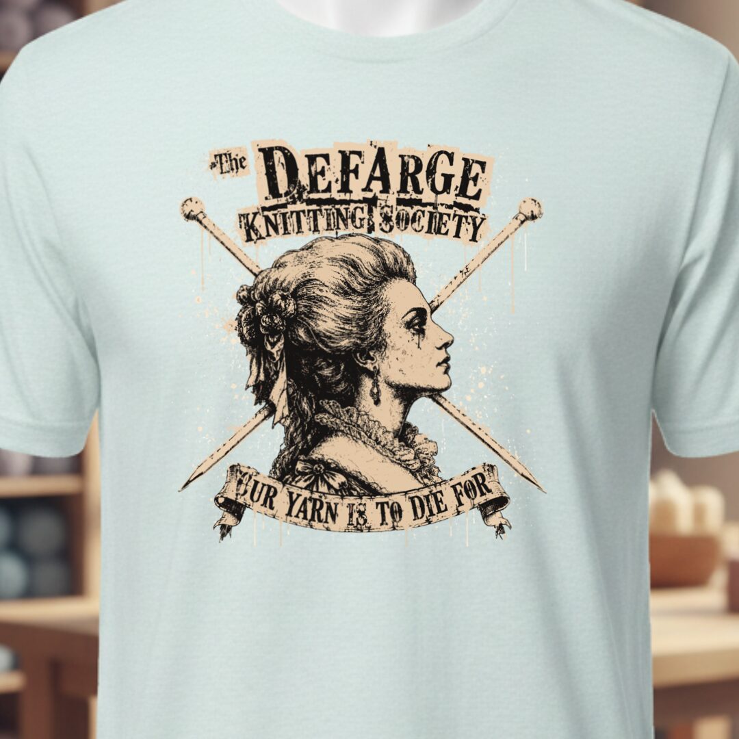 Madame Defarge Society T-Shirt Ice Blue t-shirt