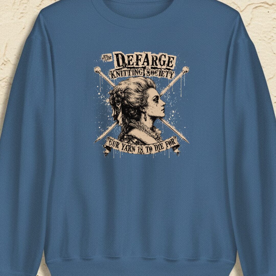 Madame Defarge Society Indigo Blue Sweatshirt.jpg