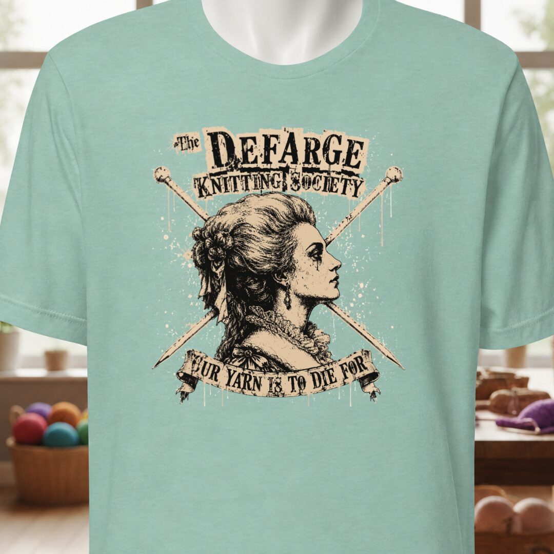 Madame Defarge Society T-Shirt Sea Breeze t-shirt
