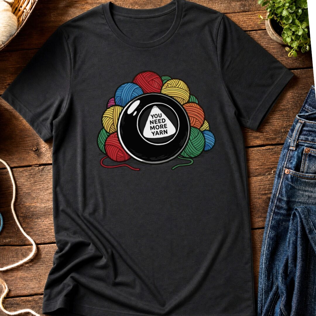 Magic Yarn Ball T-Shirt Black t-shirt