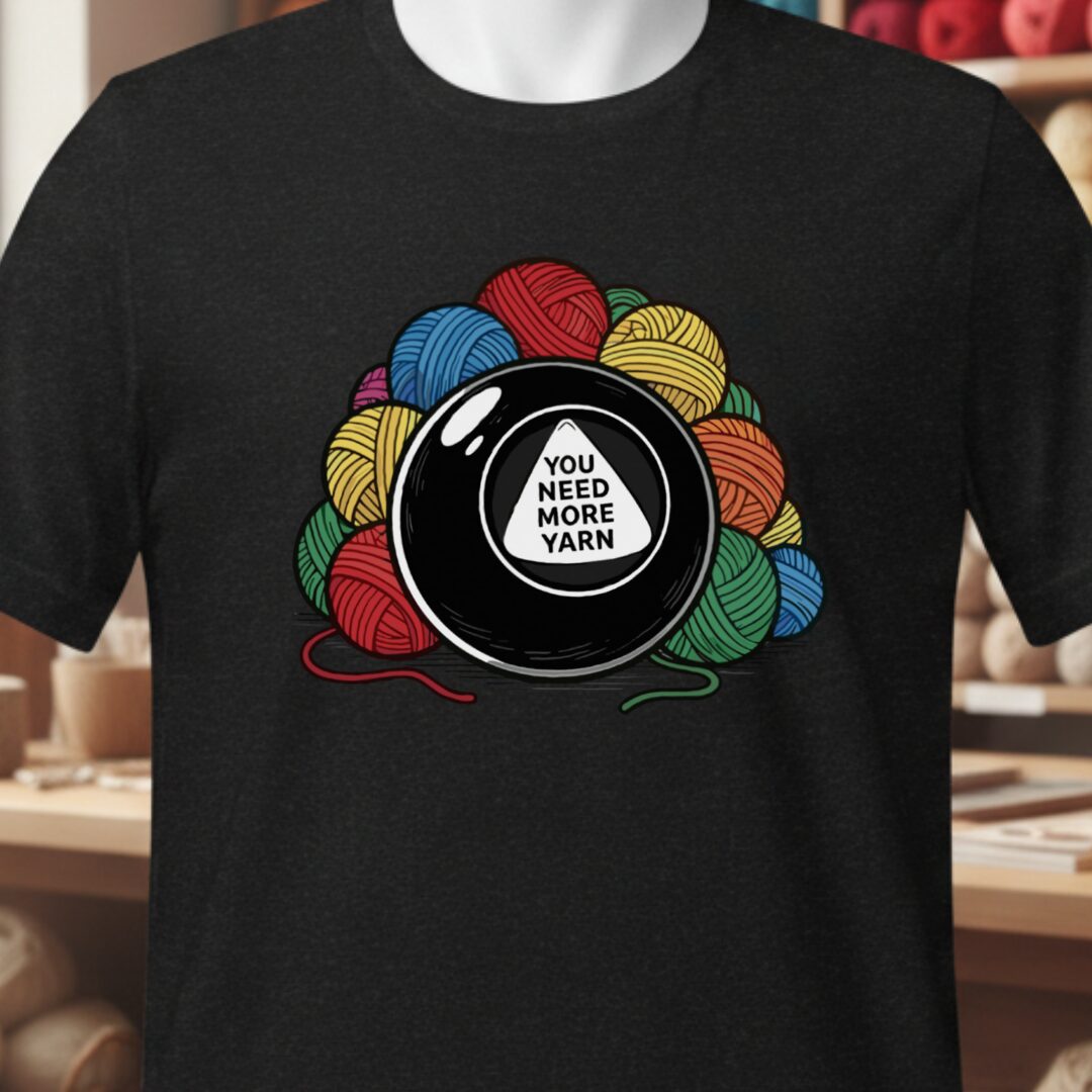 Magic Yarn Ball T-Shirt Black t-shirt
