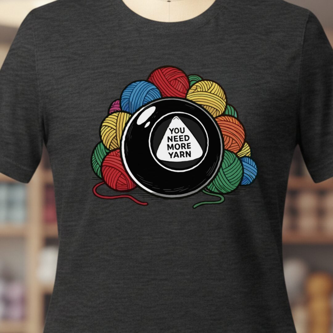 Magic Yarn Ball T-Shirt Dark Grey t-shirt