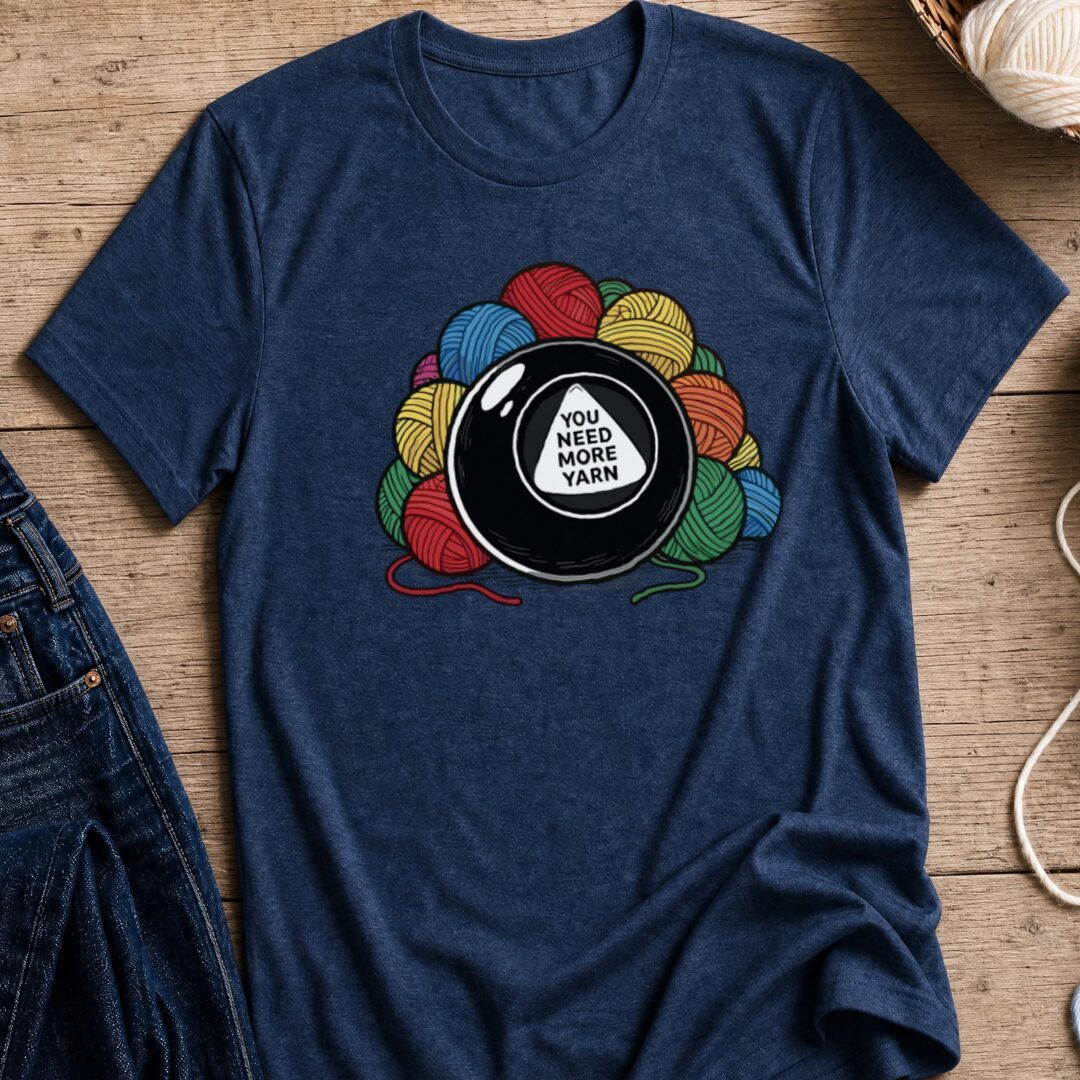 Magic Yarn Ball T-Shirt Navy t-shirt
