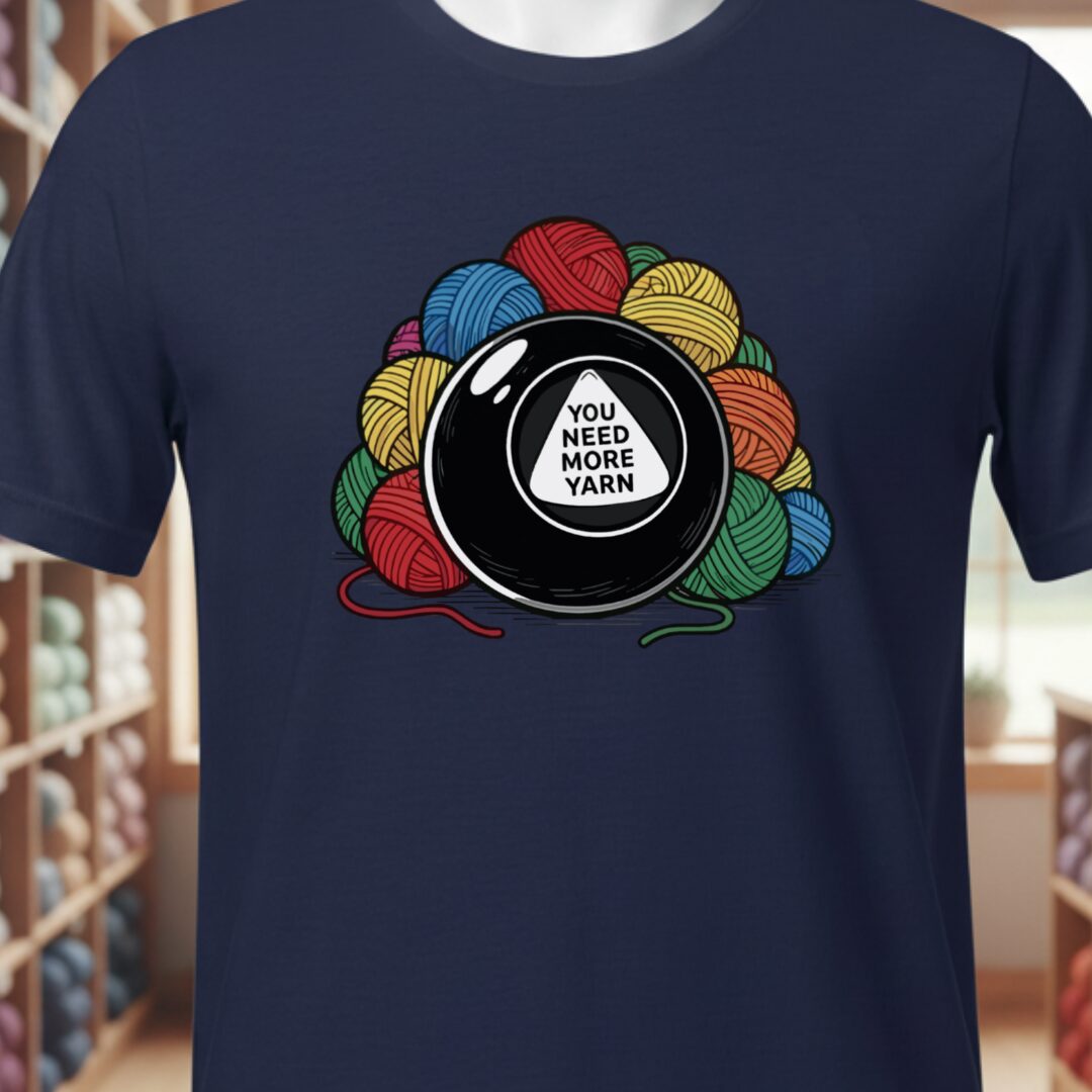 Magic Yarn Ball T-Shirt Navy t-shirt