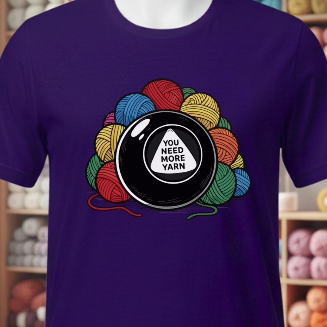Magic Yarn Ball T-Shirt Purple t-shirt