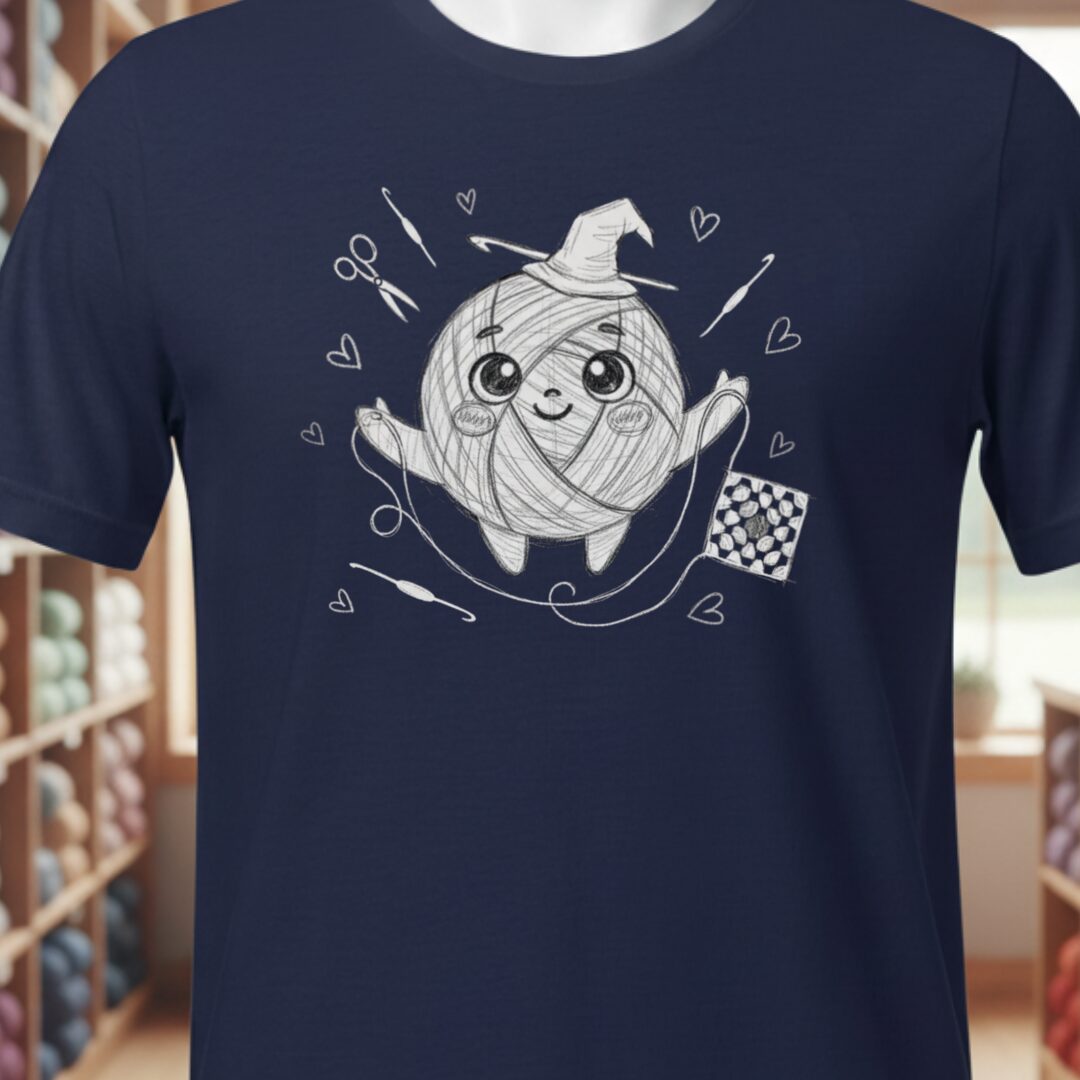 Magic Yarn T-Shirt Navy t-shirt