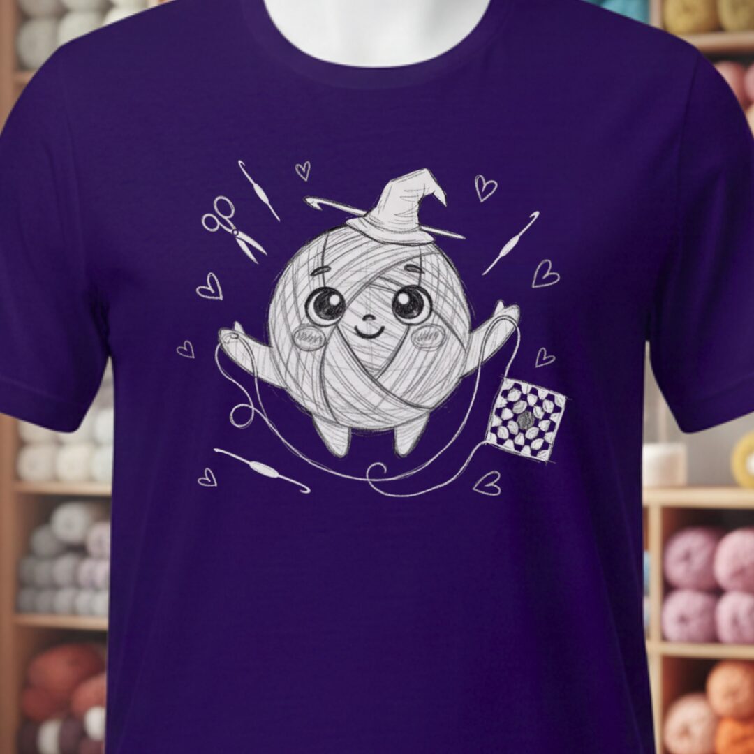 Magic Yarn T-Shirt Purple t-shirt