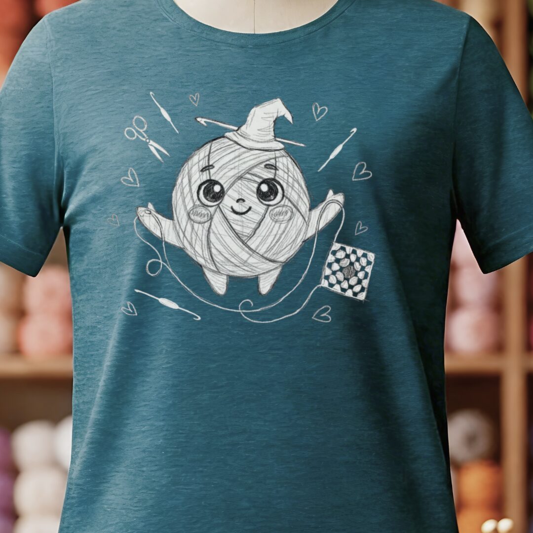 Magic Yarn T-Shirt Teal Blue t-shirt