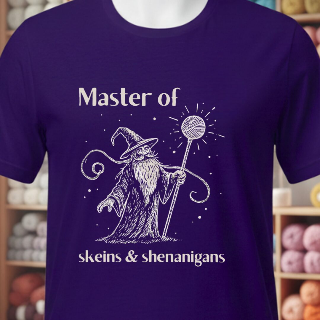 Master of Skeins T-Shirt Purple t-shirt