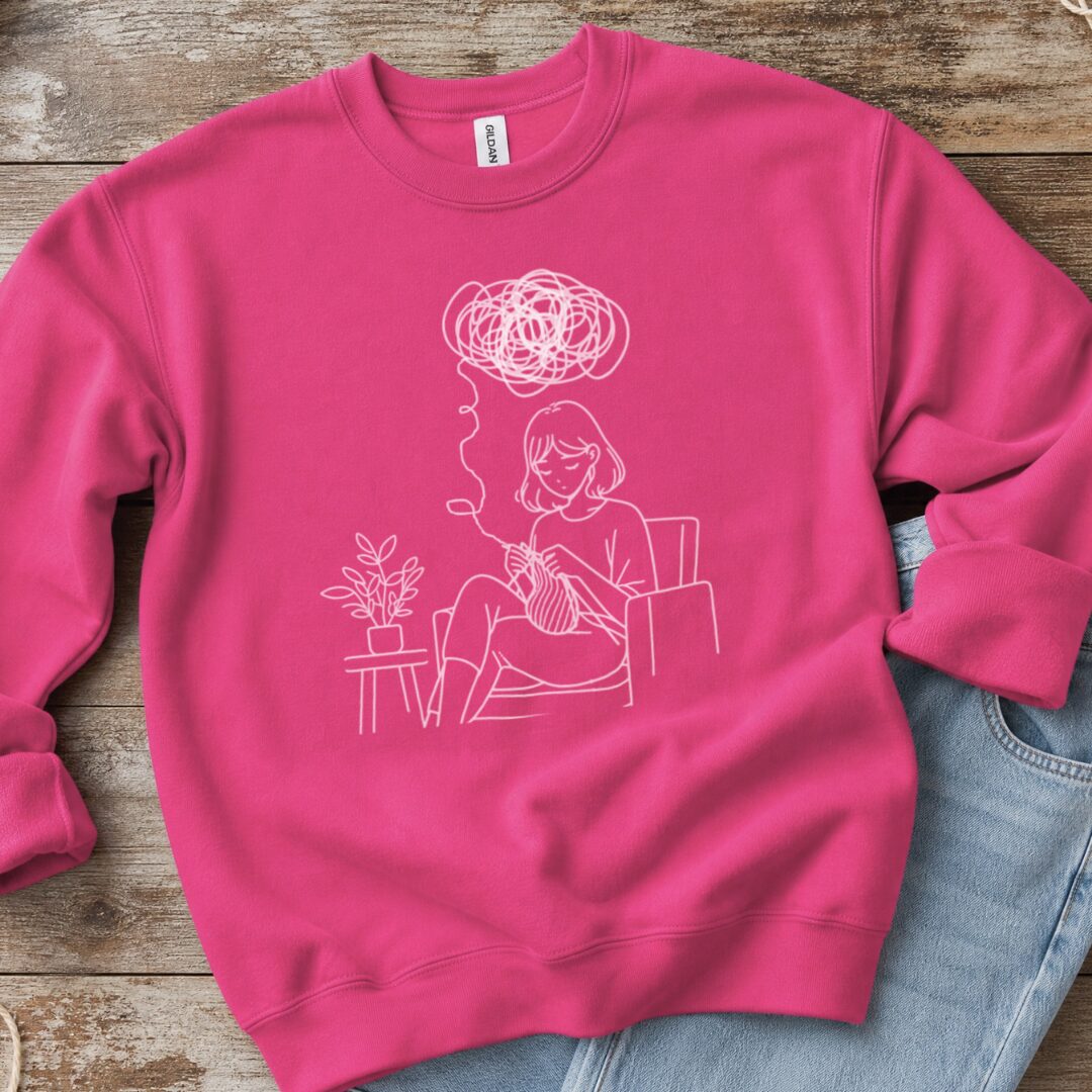 Mental Health Sweatshirt Bright Pink t-shirt