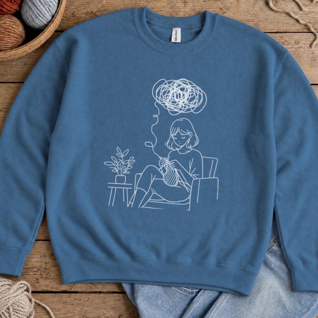 Mental Health Sweatshirt Indigo Blue t-shirt