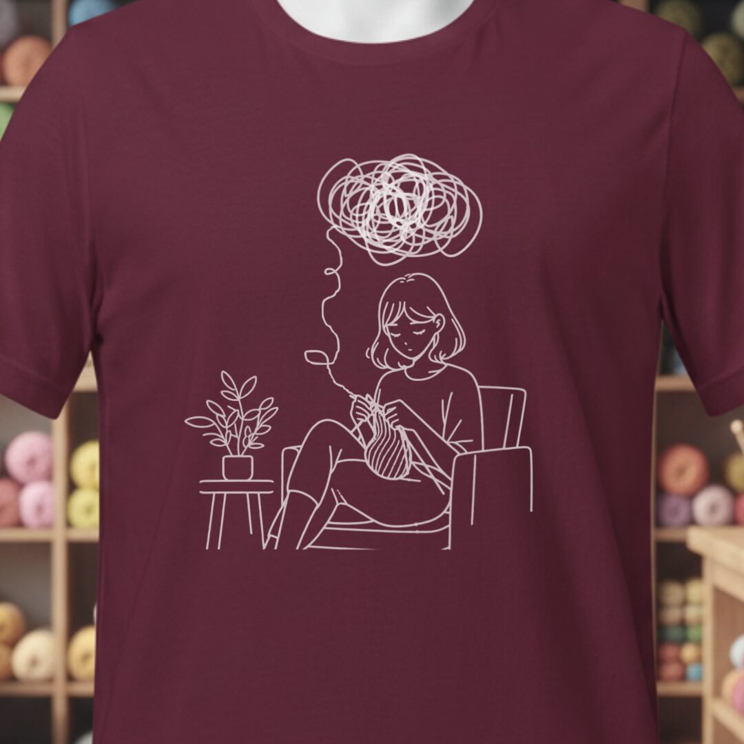 Mental Health T-Shirt Maroon t-shirt