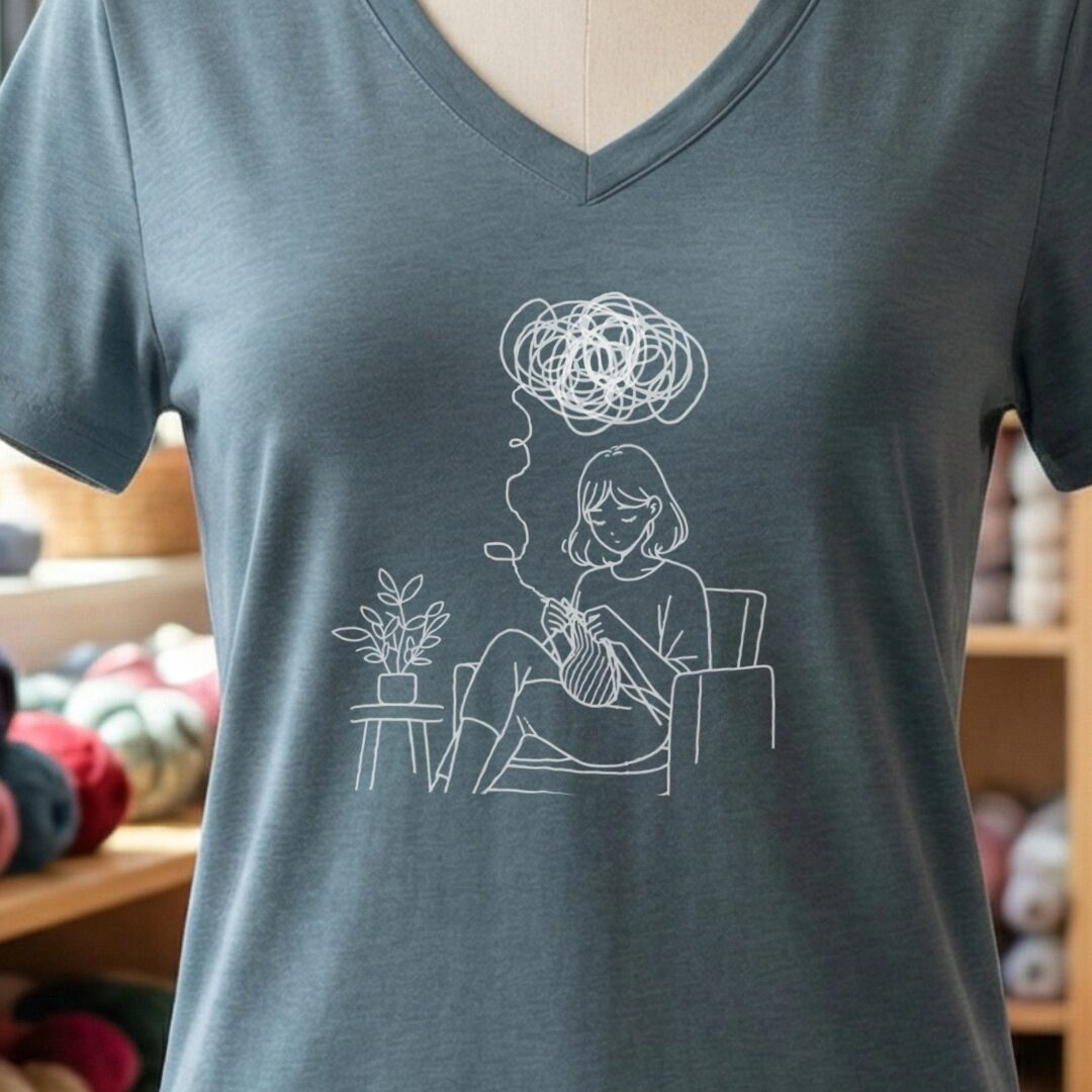 Mental Health V-Neck T-Shirt Slate t-shirt