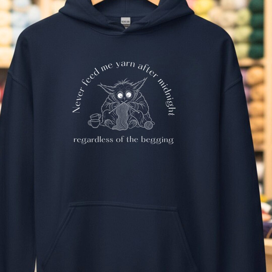 Midnight Yarn Gremlin Navy Hoodie.jpg