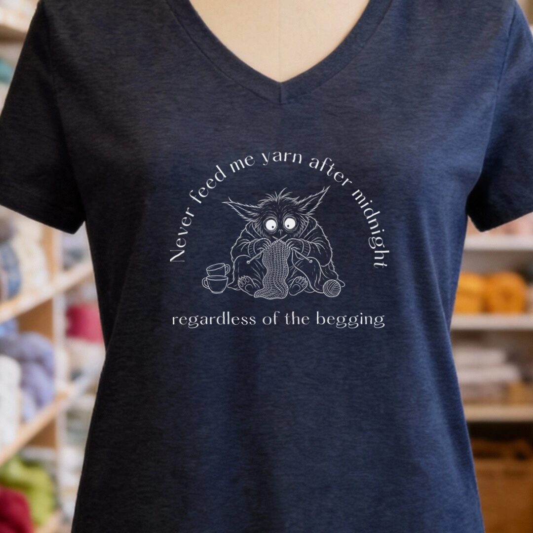 Midnight Yarn Gremlin Navy V Neck.jpg