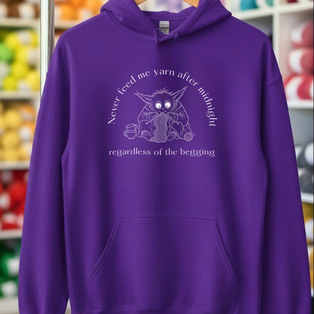 Midnight Yarn Gremlin Purple Hoodie.jpg